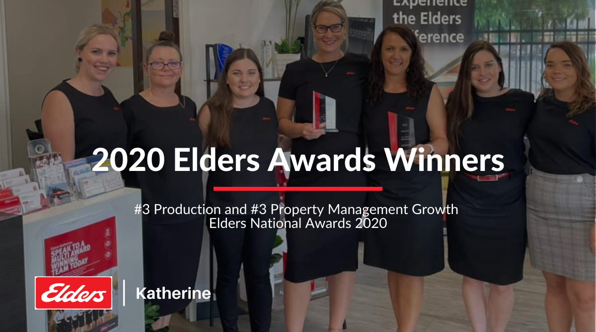 Katherine Success in the 2020 Elders Real Estate Awards