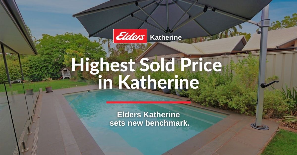 Highest sold price for residential house in Katherine